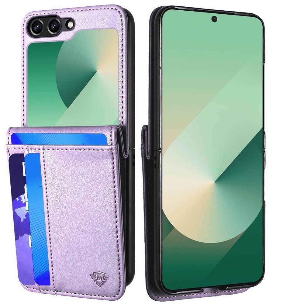 Purple Wallet Case for Smartphones For Samsung Galaxy Flip 7